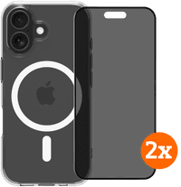 BlueBuilt Protective Back Cover MagSafe iPhone 17 + Privacy Screenprotector Duo Pack