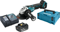 Makita DGA505ZJ + Makita Startset 18V LXT 3,0 Ah BL1830B/DC18RC