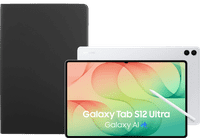 Samsung Galaxy Tab S12 Ultra 14.6 inches 512GB WiFi Silver + BlueBuilt Book Case Black
