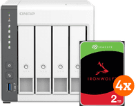 QNAP TS-433-4G + Seagate IronWolf 2 To Lot de 4