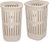 Brabantia Collect-It Wasmand 55 liter - Set van 2 -  Beige