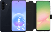 Samsung Galaxy A57 256 Go Bleu Foncé 5G + BlueBuilt Book Case Noir