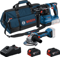 Bosch Professional GBH 18V-22 + GWS 18V-8 Combiset