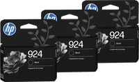 HP 924 Cartridge Zwart Triple Pack