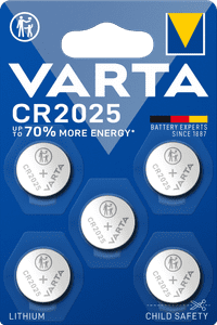 Varta Lithium Coin CR2025 BLI 5 Pièces