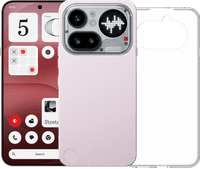 Nothing Phone (4a) Pro 256GB Roze 5G + BlueBuilt Back Cover Transparant
