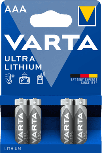 Varta Ultra Lithium AAA Blister 4 stuks