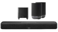 Denon Home Soundbar 550 + Denon Home subwoofer + Denon Home 200 Zwart (2x)