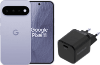 Google Pixel 11 256GB Blauw 5G + BlueBuilt Oplader met Usb C Poort 30W Zwart