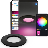 Philips Hue Inbouwspot Slim - White and Color - 90mm - Zwart