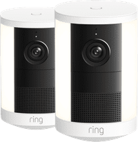Ring Spotlight Camera 2e Generatie Batterij Wit Duo Pack