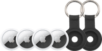 Apple AirTag 2 (4-Pack) + 2 x Bluebuilt Apple AirTag Keychain
