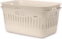 Brabantia Collect-It Wasmand 40 liter - Set van 2 - Beige
