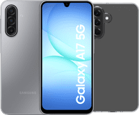 Samsung Galaxy A17 128GB Gray 5G + BlueBuilt Back Cover Transparent