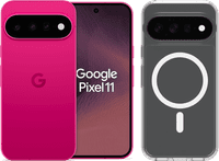 Google Pixel 11 256GB Roze 5G + BlueBuilt Back Cover Transparant