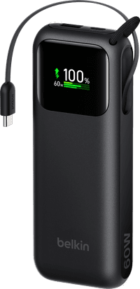 Belkin Batterie Externe 11 000 mAh avec Charge Rapide 60 Watts Noir