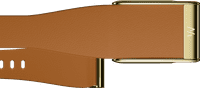 WHOOP MG LeatherLuxe Tapered Band Brown/Gold S/M
