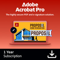 Adobe Acrobat Pro 1 Jaar - Digitaal