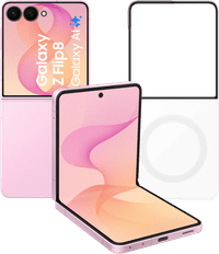 Samsung Galaxy Z Flip 8 512 Go Rose 5G + Samsung Back Cover avec Aimant Transparent
