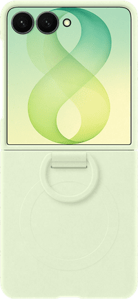 Samsung Galaxy Z Flip 8 Silicone Back Cover with Magnet Green