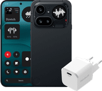 Nothing Phone (4a) Pro 256GB Zwart 5G + BlueBuilt Oplader met Usb C Poort 45W Wit