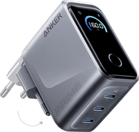 Anker Prime Oplader met 3 Usb C Poorten 160W Zwart