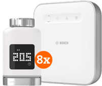 Bosch Slimme Radiatorknoppen 8-Pack + Smart Home Controller