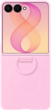 Samsung Galaxy Z Flip 8 Silicone Back Cover with Magnet Purple