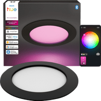 Philips Hue Recessed Spot Light Slim - White and Color 170mm - Black