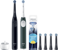 Oral-B iO 2 Lot de 2 Noir et Vert Value Pack