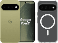 Google Pixel 11 512GB Groen 5G + BlueBuilt Back Cover Transparant