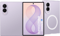 Samsung Galaxy Z Fold 8 256GB Lila 5G + Samsung Back Cover met Magneet Transparant