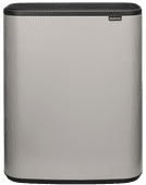 Brabantia Bo Touch Bin Prullenbak 60 Liter Soft Grey Top 10 best verkochte duo vuilbakken