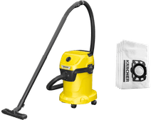 Karcher WD 3 V-17/4/20 + Karcher Stofzuigerzak voor WD 2 Plus / WD 3 (4x) Bouwstofzuiger kopen?