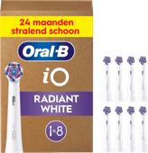 Oral-B iO Radiant White (8 stuks) Wit Opzetborstel voor wittere tanden