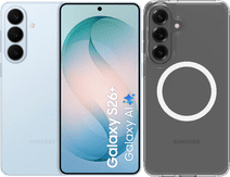 Samsung Galaxy S26 Plus 512GB Lichtblauw 5G + BlueBuilt Back Cover met Magneet Transparant Samsung Galaxy S26 Plus