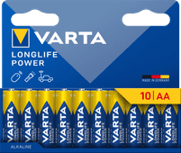 Varta Longlife Power AA Pack 10 stuks Batterij
