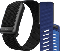 WHOOP 5.0 Peak Zwart Abonnement 1 Jaar + WHOOP 5.0 SportFlex Band Blauw WK voetbal 2026 WHOOP activity tracker deal