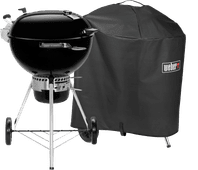 Weber Master-Touch Premium E-5770 Zwart + Weber Premium Hoes 57 centimeter Top 10 best verkochte Weber barbecues