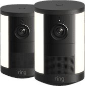 Ring Spotlight Camera 2e Generatie Batterij Zwart Duo Pack Ring Spotlight ip-camera