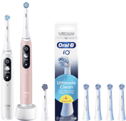 Oral-B iO Series 6N Duo Pack Wit + Roze Value Pack Elektrische tandenborstel met druksensor