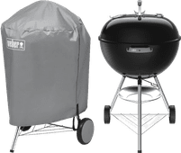 Weber Original Kettle 57 cm Zwart + Weber Hoes 57 cm Top 10 best verkochte Weber barbecues
