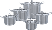 BK Q-linair Master Glas Ensemble de 5 casseroles Poêle avec qualité de fabrication haut de gamme