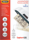 Fellowes Laminating Sheets Capture 125mic A4 (100 units) 