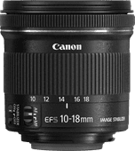 Canon EF-S 10-18mm f/4.5-5.6 IS STM Lens for SLR camera