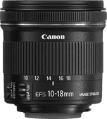 Canon EF-S 10-18mm f/4.5-5.6 IS STM Groothoeklenzen voor Canon spiegelreflexcamera