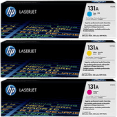 HP 131A Toner Cartridges Combo Pack Toner cartridge for the HP Laserjet Pro Color printers