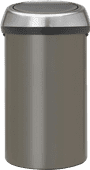 Brabantia Touch Bin 60L Platinum Brabantia trash can