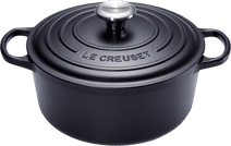 Le Creuset Signature Cocotte Ronde 24 cm Noir Mat Cadeau : pendaison de crémaillère