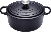 Le Creuset Signature Cocotte Ronde 26 cm Noir Mat Poêle adaptée au four